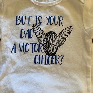 California Highway Patrol Onesie and pants.